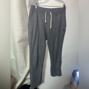 Gray polo sweatpants